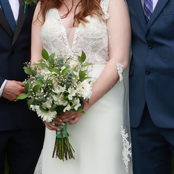 Wedding Dress, Size 10, White - Picture 3 of 4